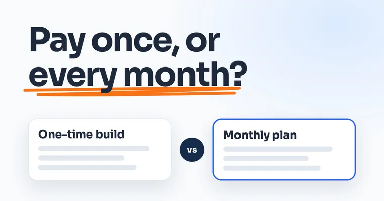 Cover: Pay once, or every month?