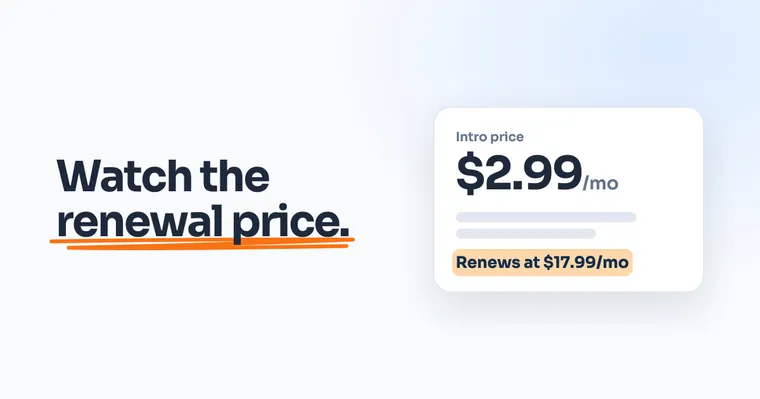 Cover: Watch the renewal price.