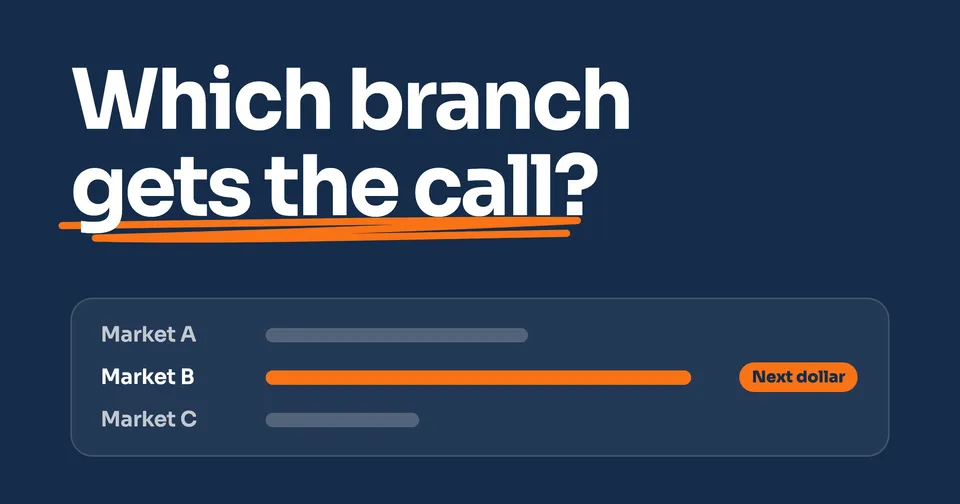 Which branch gets the call?