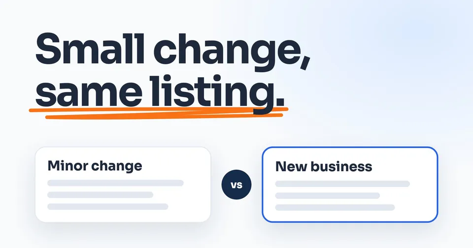 Small change, same listing.
