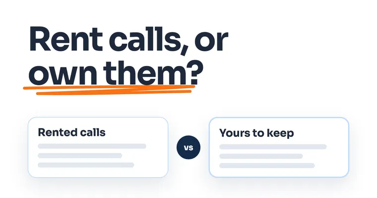 Cover: Rent calls, or own them?