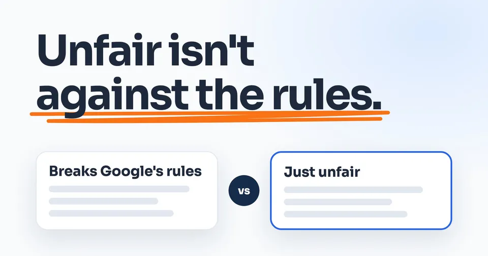 Unfair isn't against the rules.
