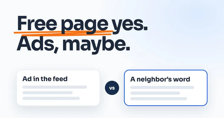 Cover: Free page yes. Ads, maybe.